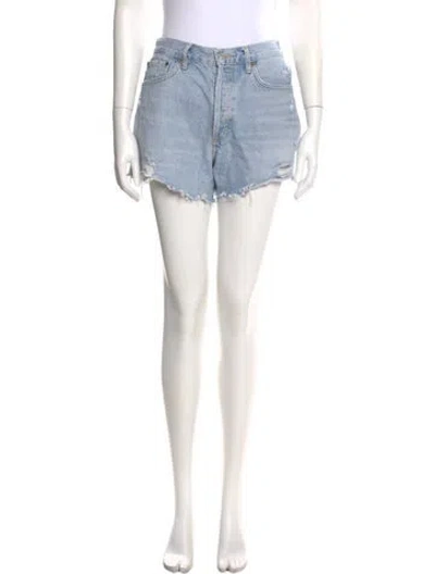 Pre-owned Agolde Mini Shorts In Blue
