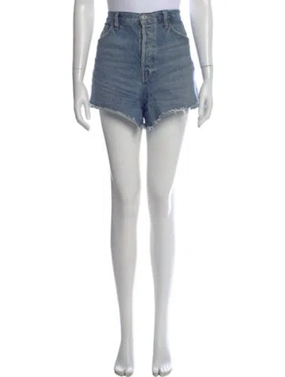 Pre-owned Agolde Mini Shorts In Blue