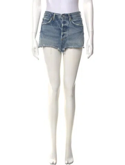 Pre-owned Agolde Mini Shorts In Blue