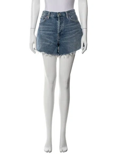 Pre-owned Agolde Mini Shorts In Blue