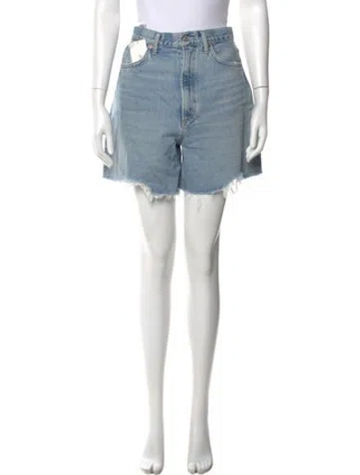 Pre-owned Agolde Mini Shorts In Blue