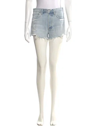 Pre-owned Agolde Mini Shorts In Blue