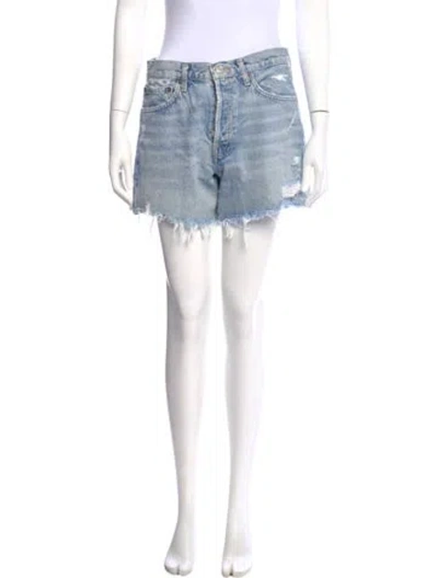 Pre-owned Agolde Mini Shorts In Blue