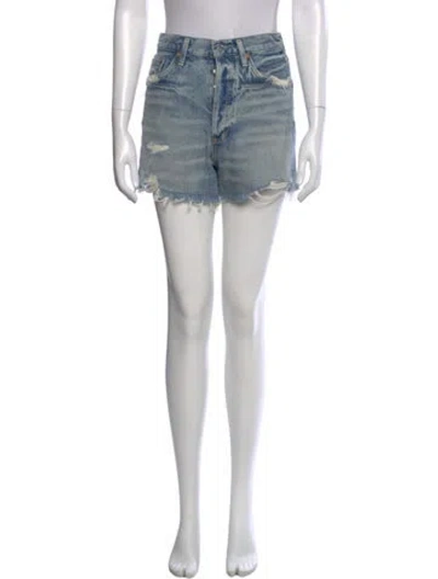 Pre-owned Agolde Mini Shorts In Blue