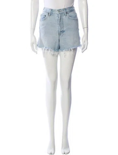 Pre-owned Agolde Mini Shorts In Blue