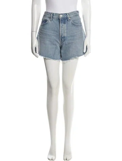 Pre-owned Agolde Mini Shorts In Blue