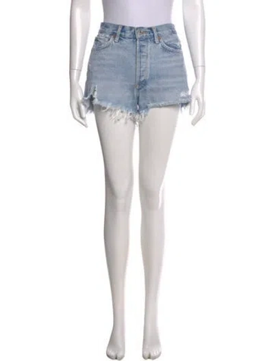Pre-owned Agolde Mini Shorts In Blue