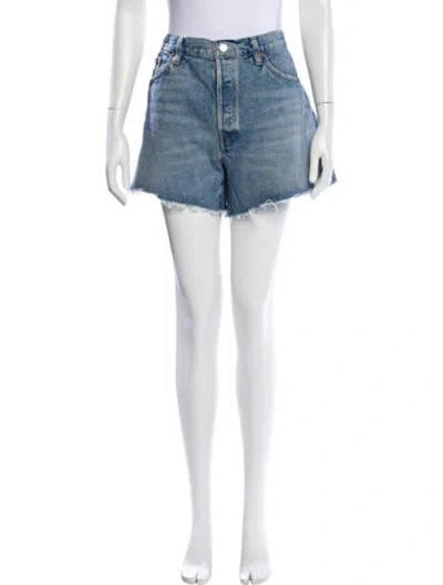 Pre-owned Agolde Mini Shorts In Blue