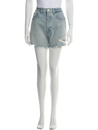 Pre-owned Agolde Mini Shorts In Blue