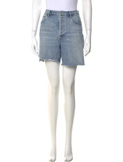 Pre-owned Agolde Mini Shorts In Blue
