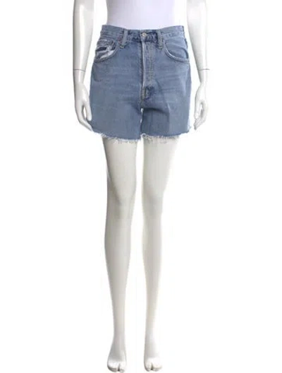 Pre-owned Agolde Mini Shorts In Blue