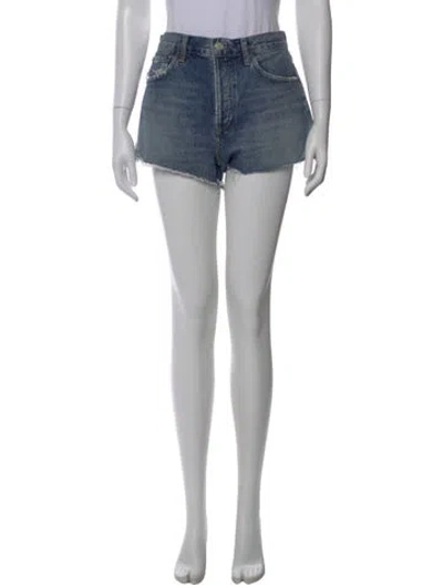 Pre-owned Agolde Mini Shorts In Blue
