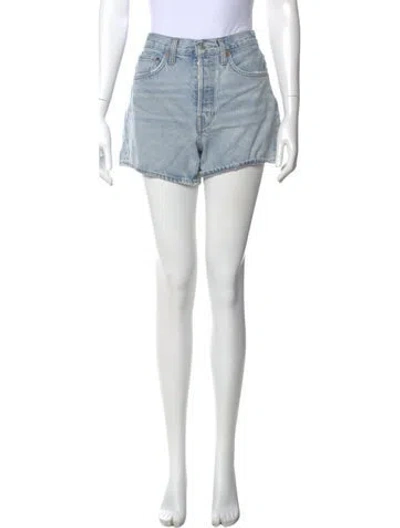 Pre-owned Agolde Mini Shorts In Blue