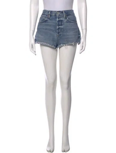 Pre-owned Agolde Mini Shorts In Blue