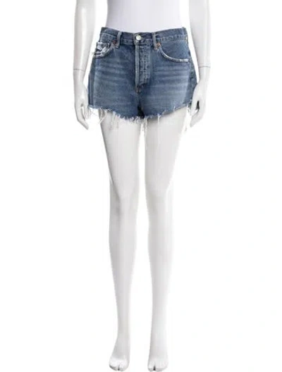 Pre-owned Agolde Mini Shorts In Blue