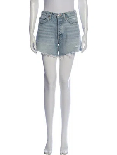 Pre-owned Agolde Mini Shorts In Blue