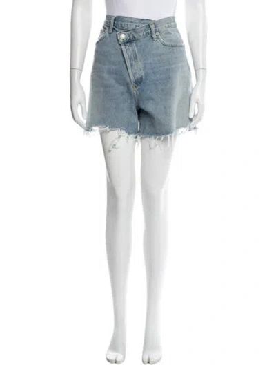 Pre-owned Agolde Mini Shorts In Blue