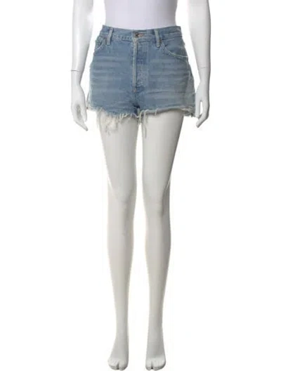 Pre-owned Agolde Mini Shorts In Blue