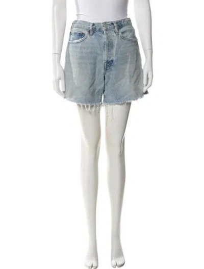 Pre-owned Agolde Mini Shorts In Blue