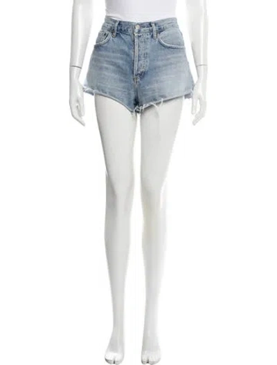 Pre-owned Agolde Mini Shorts In Blue