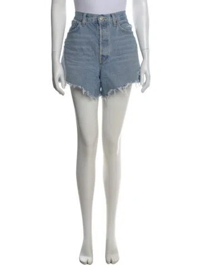 Pre-owned Agolde Mini Shorts In Blue
