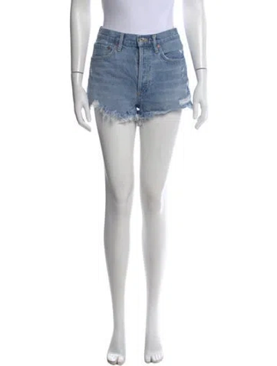 Pre-owned Agolde Mini Shorts In Blue