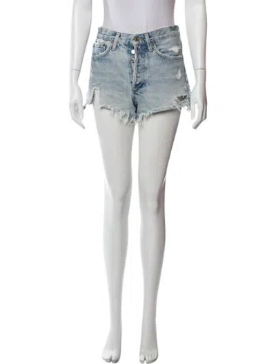 Pre-owned Agolde Mini Shorts In Blue