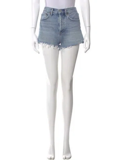 Pre-owned Agolde Mini Shorts In Blue