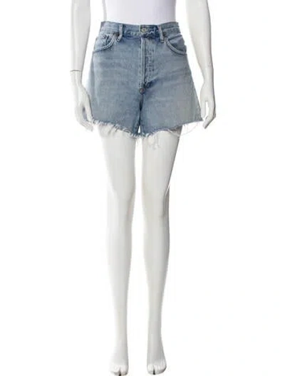 Pre-owned Agolde Mini Shorts In Blue