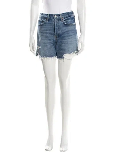 Pre-owned Agolde Mini Shorts In Blue