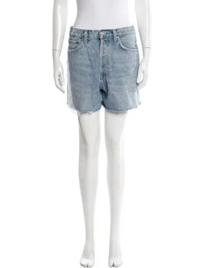 Pre-owned Agolde Mini Shorts In Blue