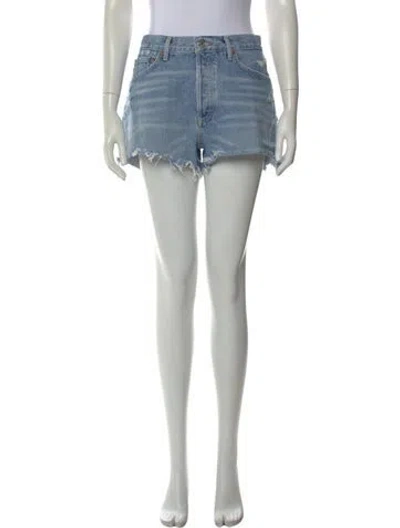 Pre-owned Agolde Mini Shorts In Blue