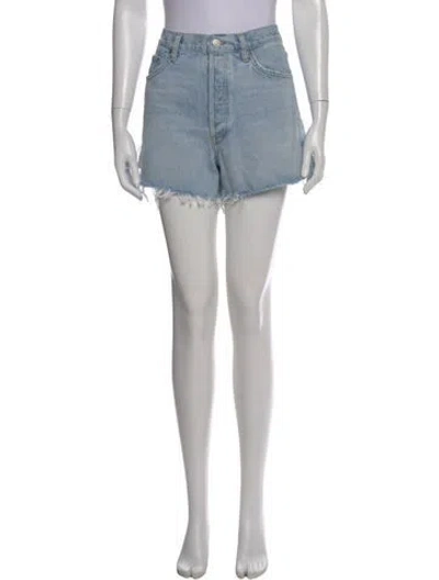 Pre-owned Agolde Mini Shorts In Blue