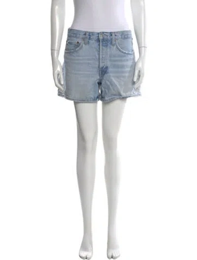Pre-owned Agolde Mini Shorts In Blue