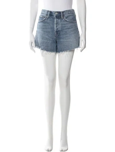 Pre-owned Agolde Mini Shorts In Blue
