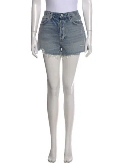 Pre-owned Agolde Mini Shorts In Blue