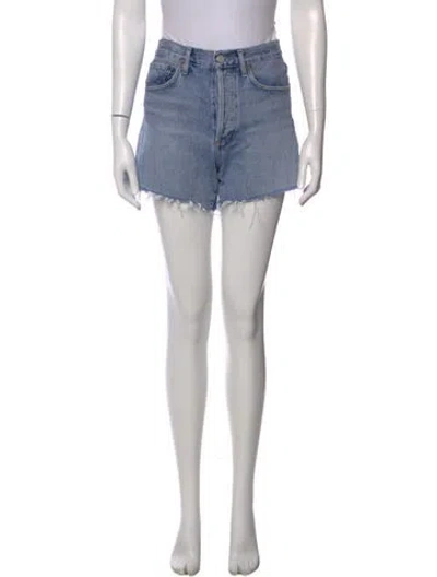 Pre-owned Agolde Mini Shorts In Blue