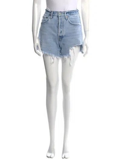 Pre-owned Agolde Mini Shorts In Blue