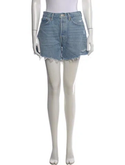 Pre-owned Agolde Mini Shorts In Blue