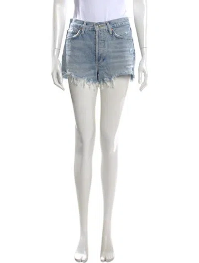 Pre-owned Agolde Mini Shorts In Blue