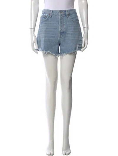 Pre-owned Agolde Mini Shorts In Blue