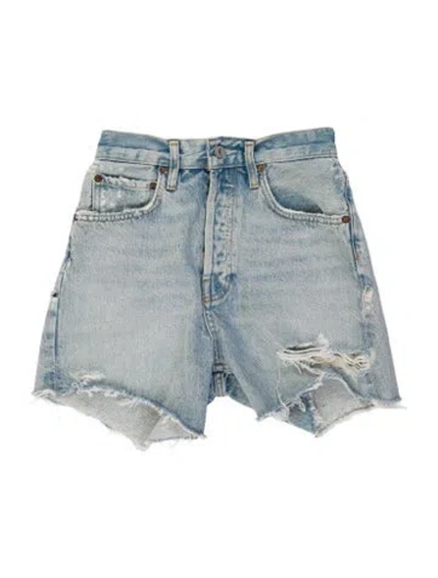 Pre-owned Agolde Mini Shorts In Blue