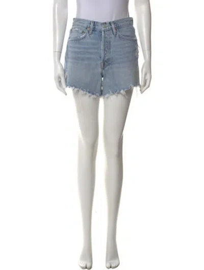 Pre-owned Agolde Mini Shorts In Blue