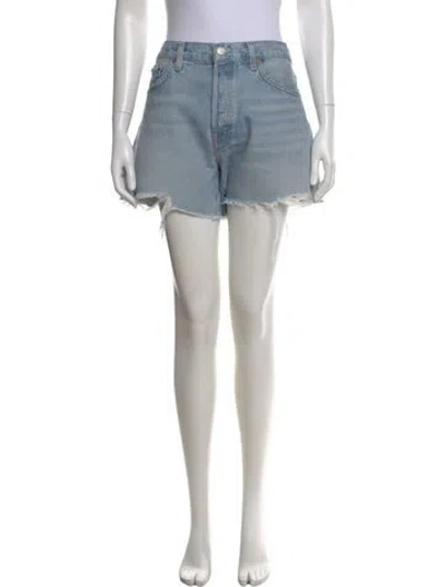 Pre-owned Agolde Mini Shorts In Blue