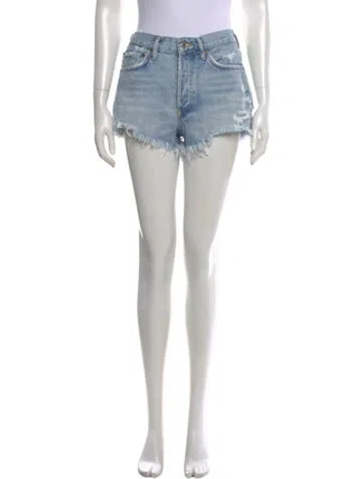 Pre-owned Agolde Mini Shorts In Blue