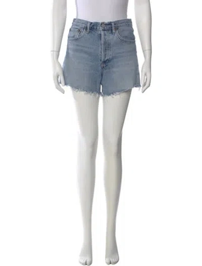 Pre-owned Agolde Mini Shorts In Blue