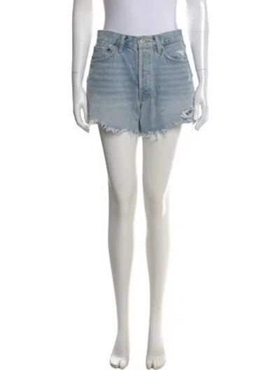 Pre-owned Agolde Mini Shorts In Blue