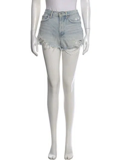 Pre-owned Agolde Mini Shorts In Blue