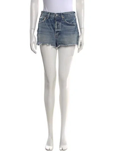 Pre-owned Agolde Mini Shorts In Blue
