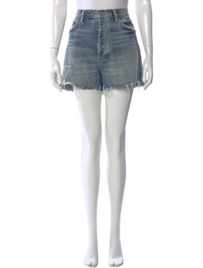Pre-owned Agolde Mini Shorts In Blue